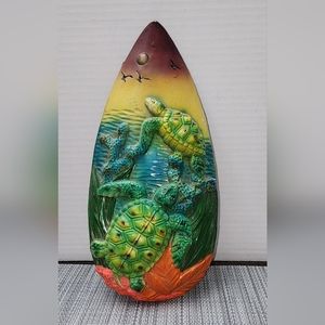 Vintage Turtle Wall Hanging Picture